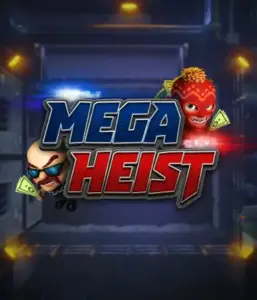 Step into the action-packed world of the Mega Heist game by Relax Gaming, showcasing comedic characters ready to execute a bank heist. This graphic depicts the intensity of the heist with its striking logo and an ominous vault backdrop. Perfect for those who enjoy adventure-themed slots, offering a gripping adventure. 