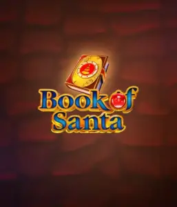 Experience the holiday spirit with the Book of Santa game by Endorphina, featuring an intricately designed golden book decorated with Santa's iconic image. This graphic conveys the charm and joy of Christmas, set against a softly glowing red background. Perfect for those who love Christmas-themed slots, promising a charming adventure. 