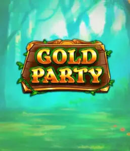 Enter the fairy-tale forest of Gold Party slot by Pragmatic Play, featuring a charming wooden sign adorned with golden letters. The backdrop of misty green forest adding a mystical touch to the slot's theme. Ideal for fans of enchanted forest settings, promising a whimsical escape. 