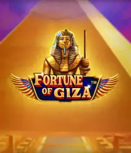 Uncover the mystical world of the Fortune of Giza game by Pragmatic Play, showcasing a noble depiction of a Pharaoh amid the iconic pyramid backdrop. This image captures the splendor of Egyptian history, great for history buffs, delivering a fascinating escape.